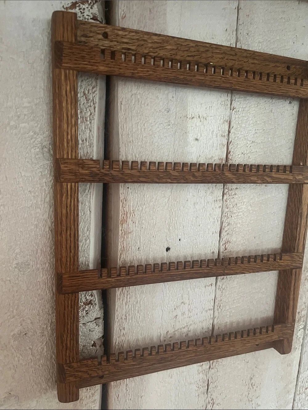 Rustic Vintage Wall Mount Jewelry Organizer - Picture 3 of 6
